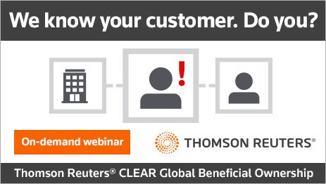 Thomson Reuters CLEAR Global Beneficial Ownership