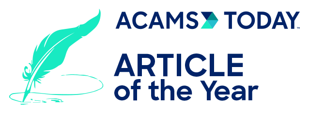 ACAMS Today Article of the Year Award Logo