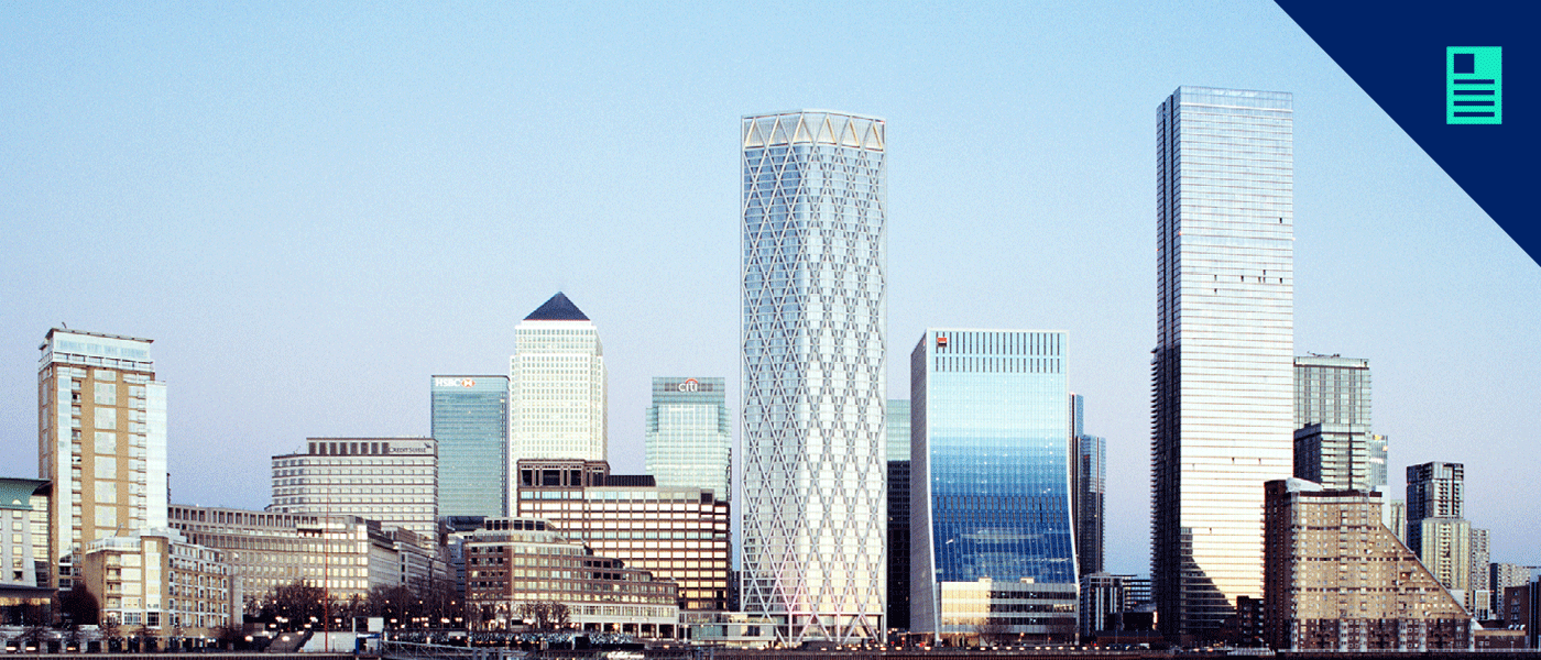 Canary Wharf Skyline (UK Bank hub)