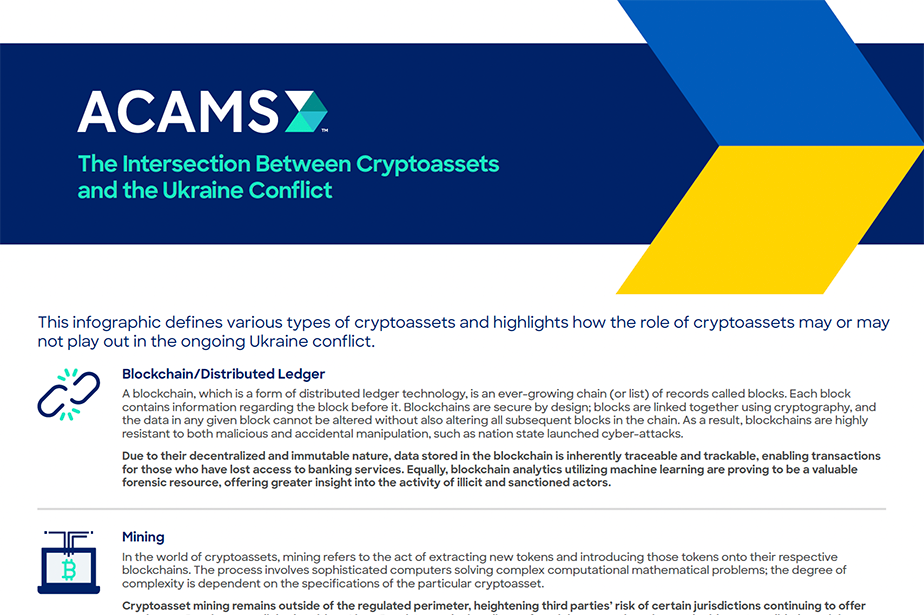 Cryptoassets and the Ukraine Conflict