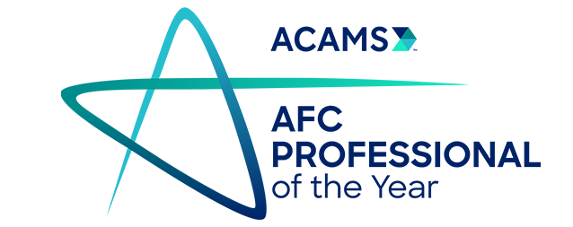 ACAMS AFC Professional of the Year logo 