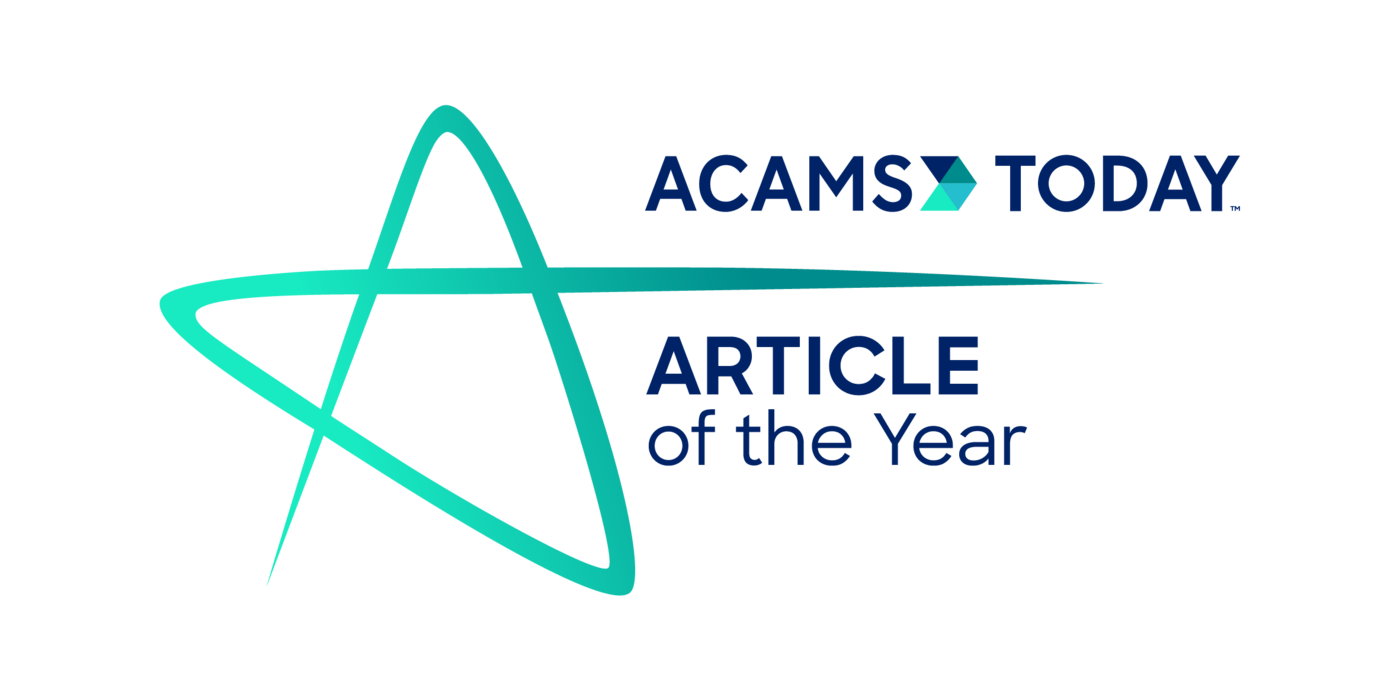 ACAMS Today Article of the Year Award Logo
