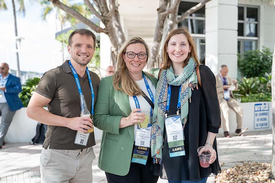 ACAMS Hollywood attendees at a social